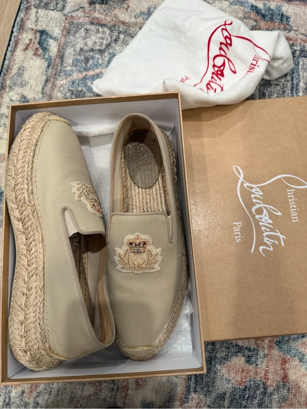 Christian Louboutin Espananou canvas espadrilles